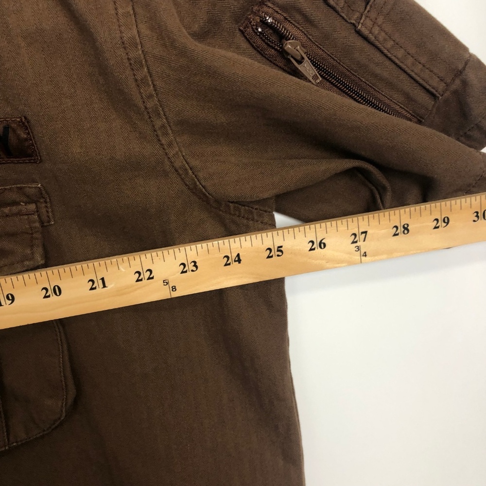 DrunknMunky Brown Button Down Shirt XL - Picture 6 of 8